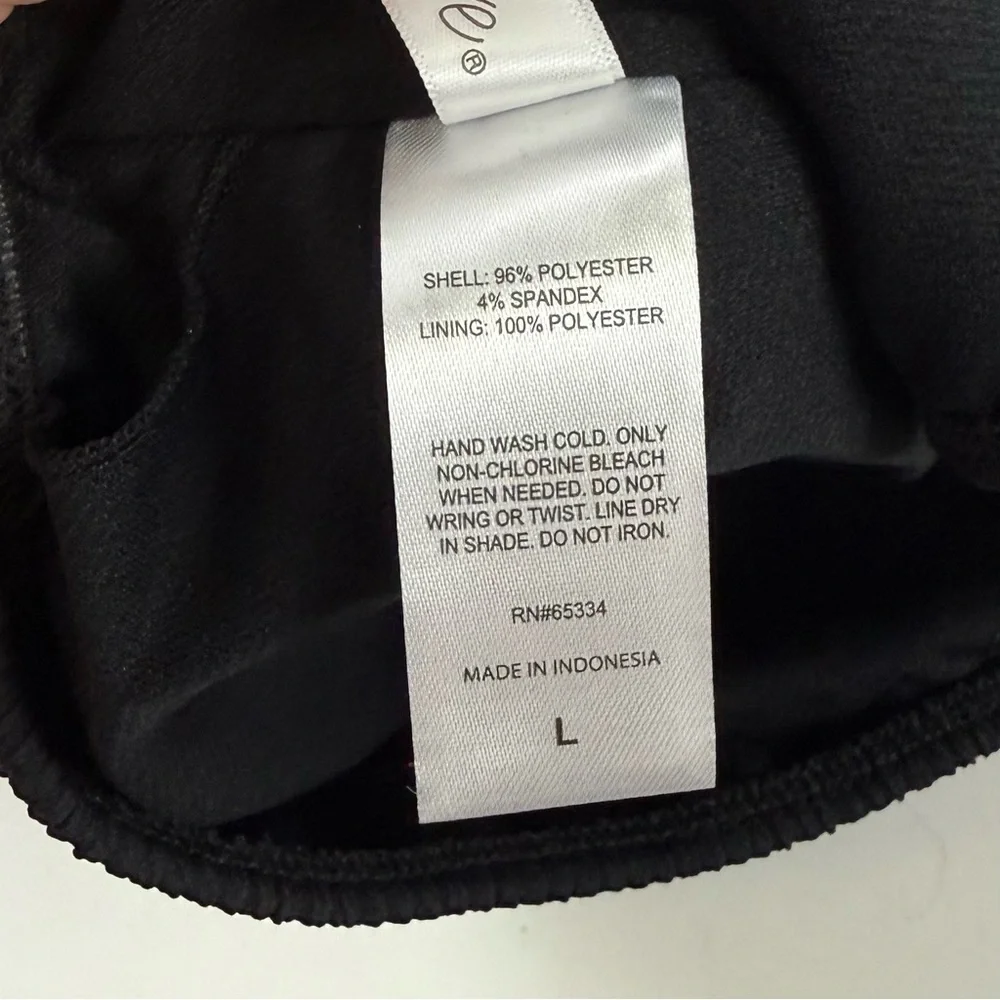 Salt + Cove Bikini Top Juniors Size Large Black Ribbed One Strap Swim NWT